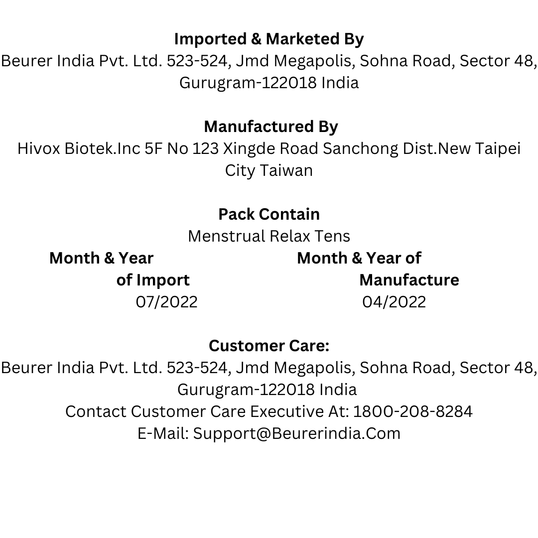 Beurer EM 50 Menstrual Relax