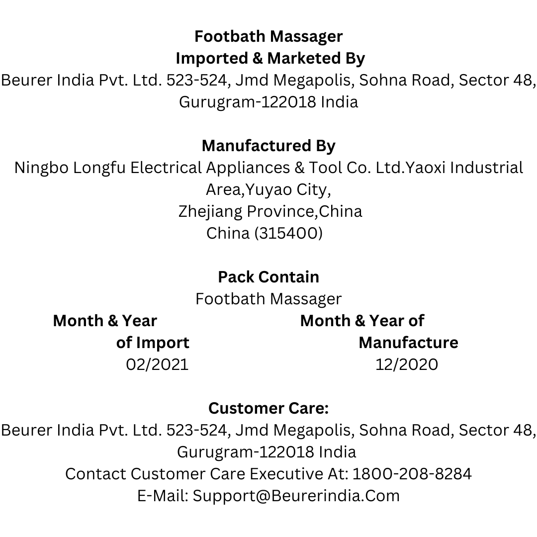 Beurer Footbath Massager