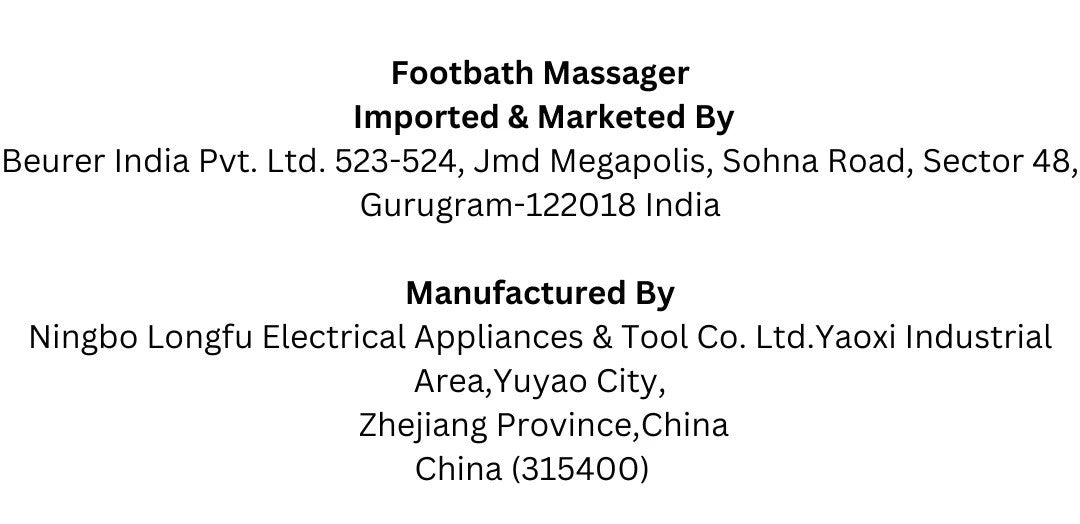 FB 21 Footbath Massager