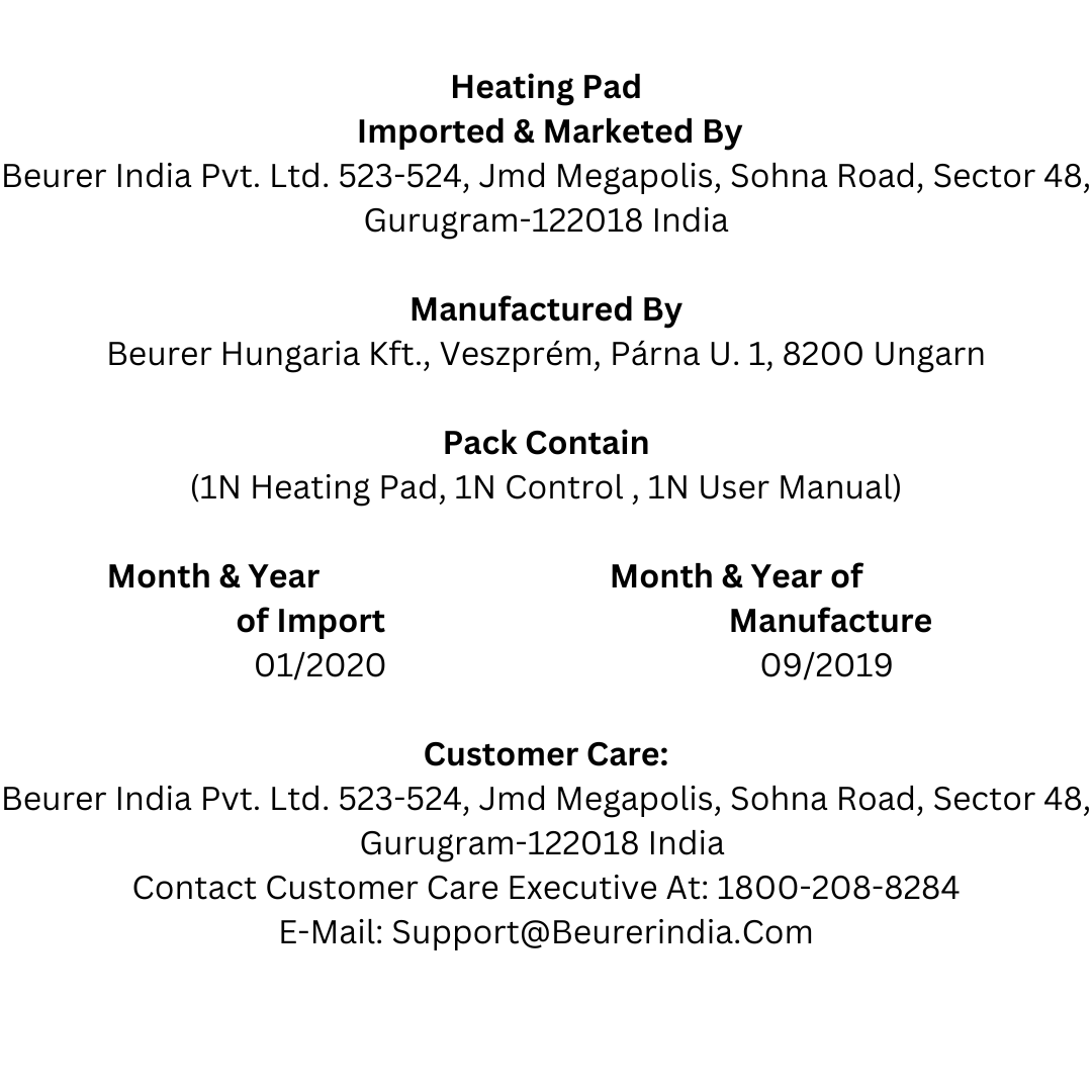 Beurer Electric Heating pad