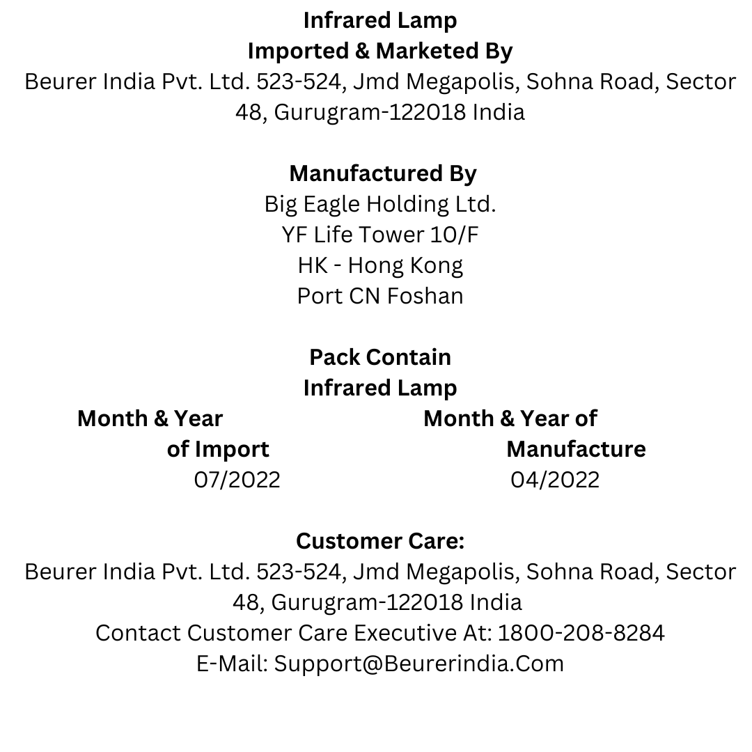 Beurer Infrared Lamp