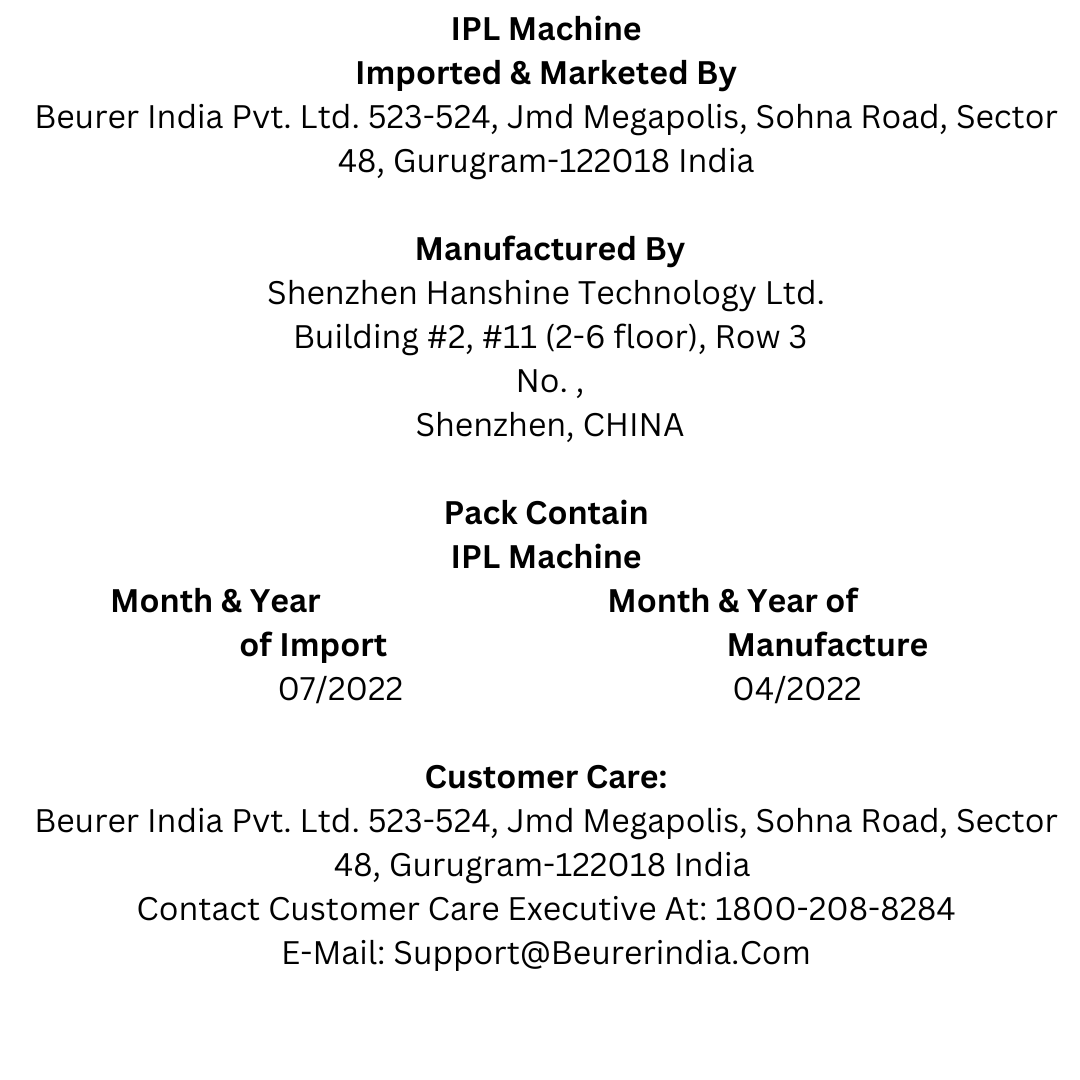 Beurer Hair Remover Device