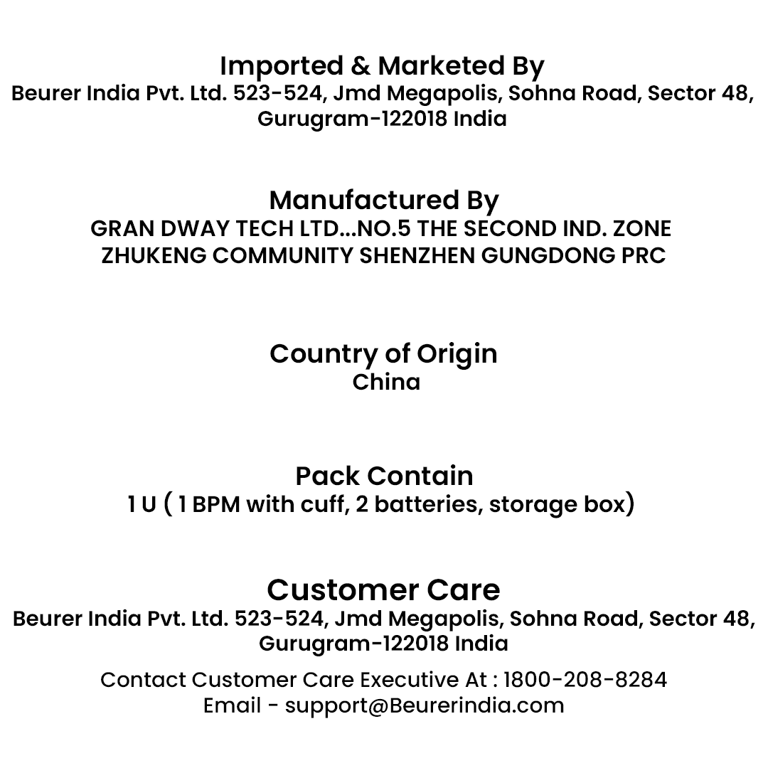 BC 30 Wrist Blood Pressure Monitor