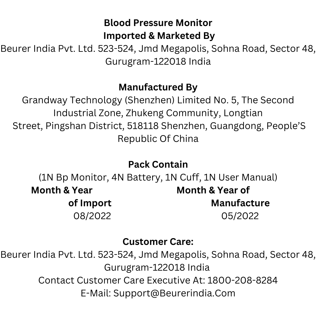 Beurer BP Monitor