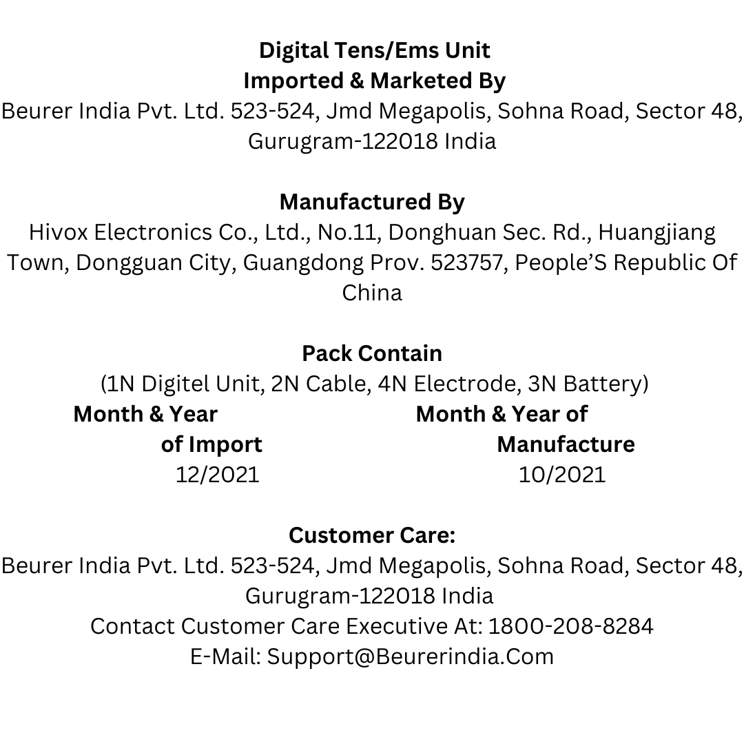 Digital TENS/EMS unit Beurer EM49, 66205