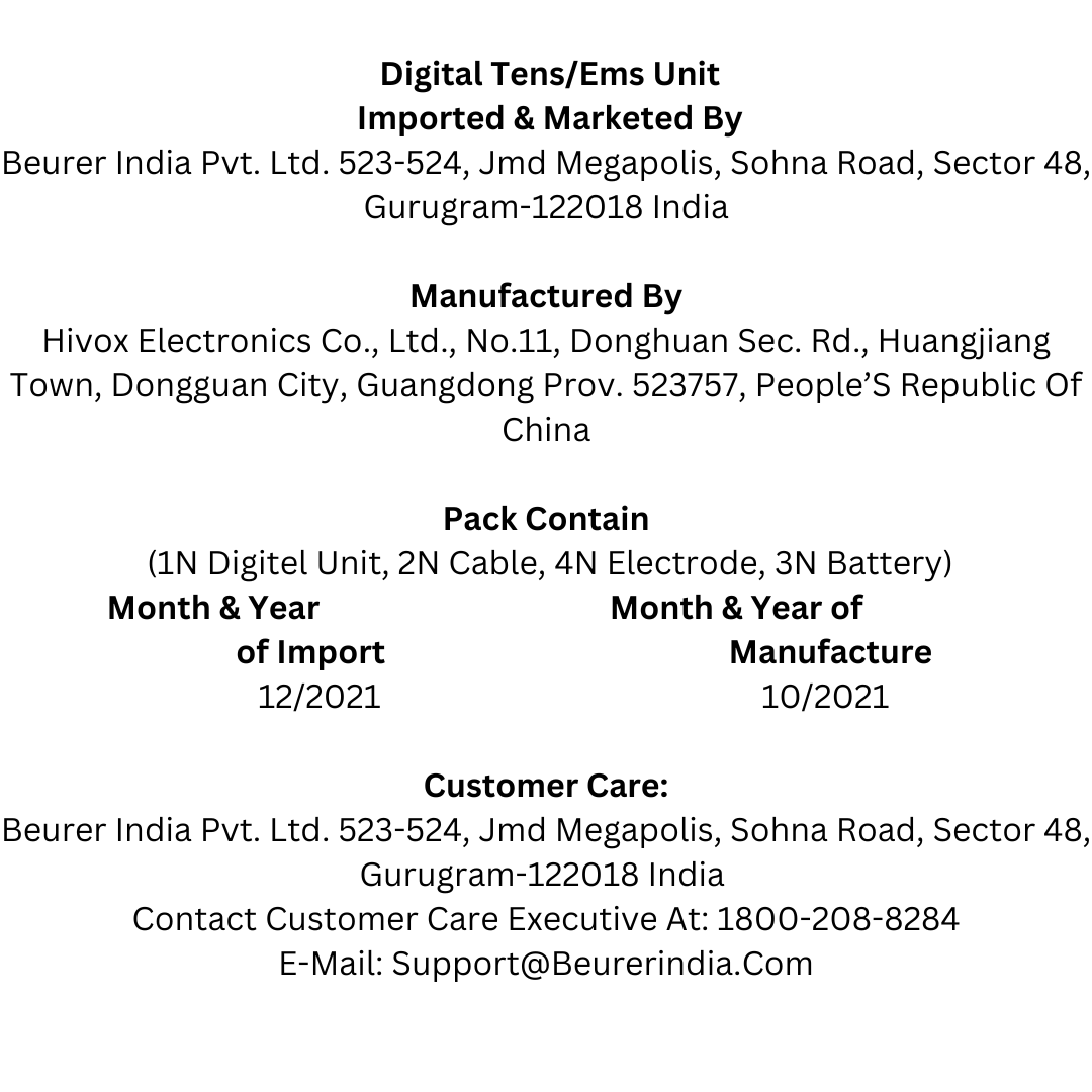 Beurer Digital TENS device