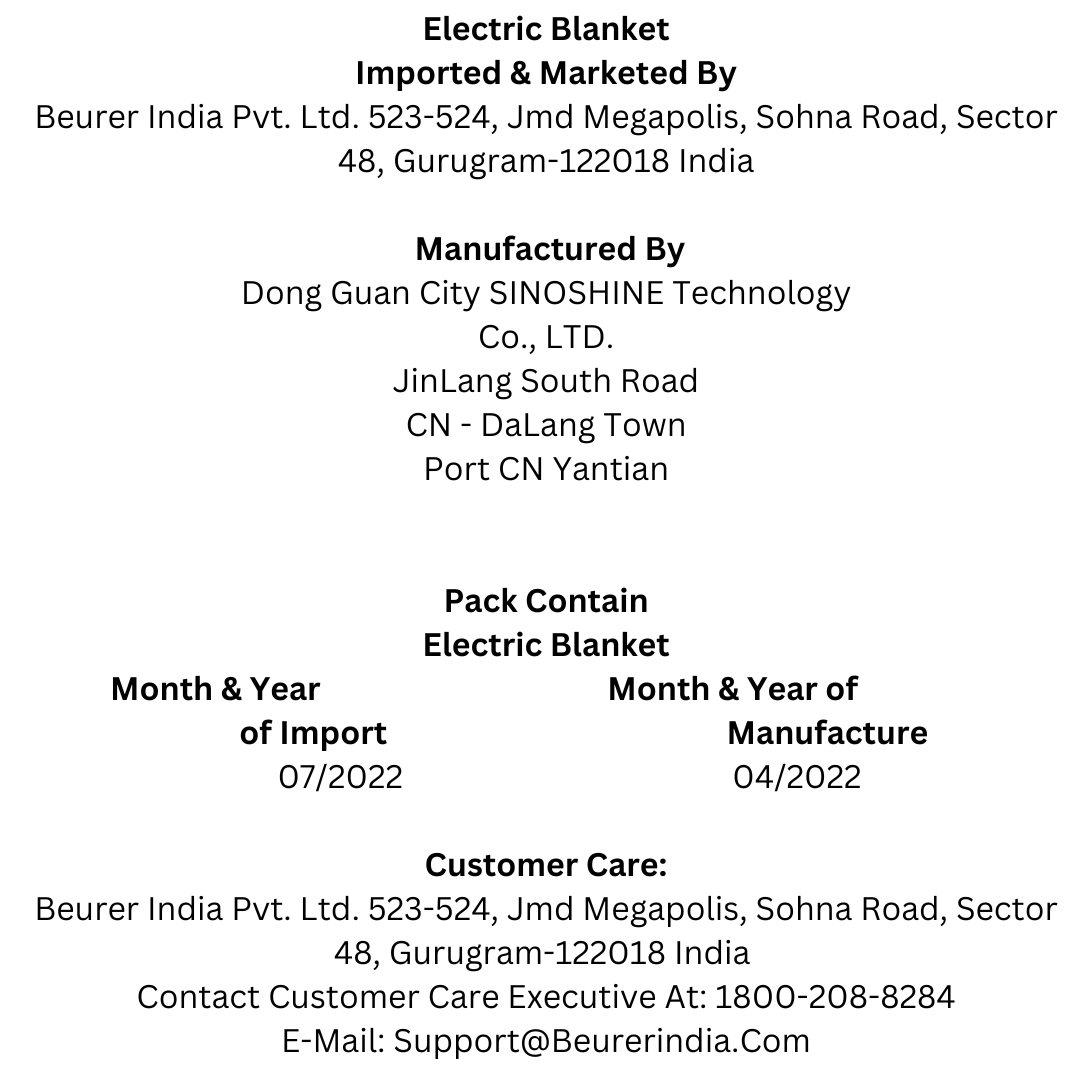 Beurer Electric Blanket