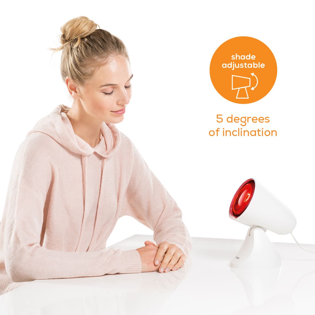 Shade Adjustable Infrared Lamp