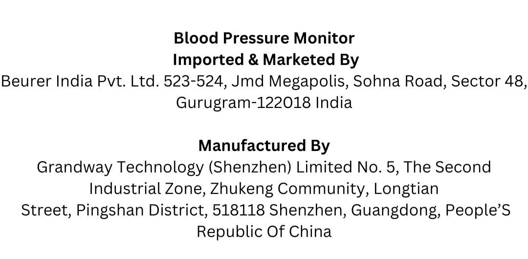 BM 96 Upper Arm Blood Pressure Monitor