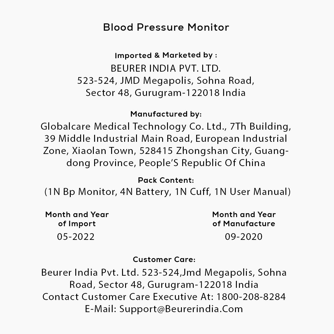 BM 35 Blood Pressure Monitor